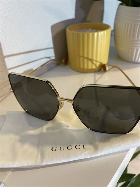 gucci women's gg0817s 65mm sunglasses|gucci oversized square sunglasses.